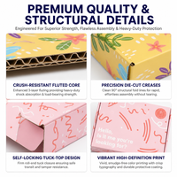 Boîte d'expédition pliable en carton en forme d'avion, emballage brillant pour les petites entreprises, expédition de cadeaux et de produits de détail