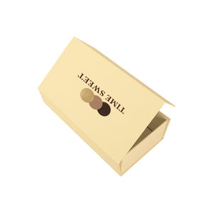 Boîte-cadeau rigide personnalisée carton à biscuits aux amandes et à pâtisserie avec logo imprimé boîtes en papier d'emballage de boulangerie de qualité alimentaire avec insertion fendue - Product Image 1