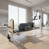 Tour de Pilates professionnelle et durable en alliage d'aluminium, portable, avec fonctions réglables, pour studio de Pilates et bien-être