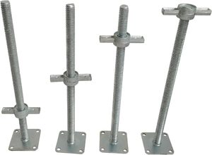 Étais de coffrage réglables galvanisés de type Baker avec pieds de nivellement et grande plaque de base en forme d'<span class=keywords><strong>aile</strong></span> avec écrou <span class=keywords><strong>à</strong></span> oreilles solide - Product Image 3