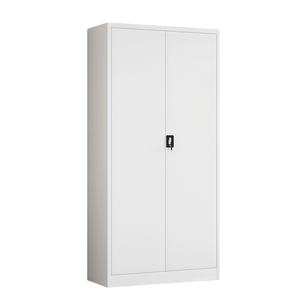 핫 세일 2 도어 현대 사무실 금속 저장 파일 캐비닛 4 선반 서류 정리 캐비닛 홈 창고 작업장 튼튼한 강철 플라스틱 - Product Image 1