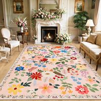 Nouveau tapis de salon moderne abstrait en polyester, fabriqué à la machine, antidérapant, rembourré et résistant aux taches, idéal pour la maison
