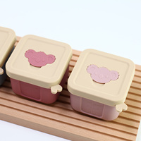 Boîte à lunch bento personnalisée anti-fuite, vaisselle, conteneur alimentaire, contenants de stockage pour aliments pour bébés