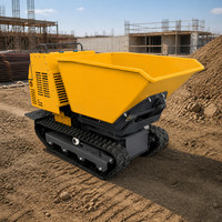 Mini-dumper sur chenilles YH-1200, camion benne de 1200 kg, machine à déchargement hydraulique autonome pour usage agricole et de jardinage