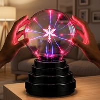 Boule de plasma tactile à éclairage ambiant, activée par le son, décoration originale pour événements, boule de plasma pour les fournitures de fêtes