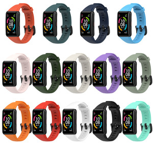 Bracelet pour <span class=keywords><strong>Huawei</strong></span> <span class=keywords><strong>Band</strong></span> <span class=keywords><strong>6</strong></span>, bracelet souple de sport, boucle de bracelet, bracelet de montre pour <span class=keywords><strong>Huawei</strong></span> Honor 7 <span class=keywords><strong>6</strong></span>, montre intelligente, accessoires de ceinture Correa - Product Image 1