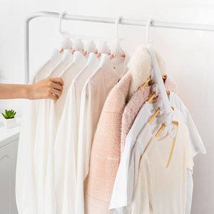 クローゼストレージオーガナイザー5 in 1デザインメタルスペース節約マジック多目的ハンガーワードローブ衣類ラック - Product Image 2