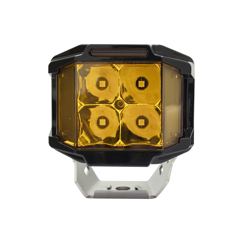 Aurora Dual Color 4 Inch 40W High Quality Led Work Light Side Shooter Beam Driving Lamp for Jeep Tractor Truck ATV