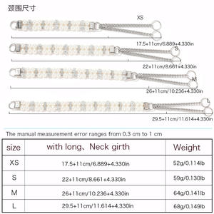 Nuevo lujo sin tirar 2 uds Martingale mascota boda <span class=keywords><strong>Collar</strong></span> Correa cuero mascota perla mascota <span class=keywords><strong>Collar</strong></span> joyería accesorios <span class=keywords><strong>collar</strong></span> de perlas - Product Image 3