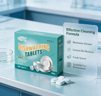 Tablettes lave-vaisselle Quick Clean : Formule active express pour un temps de cycle de 25 minutes, idéales pour les foyers et les bureaux modernes très occupés