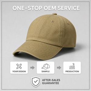 Cappelli da Lavoro in Tela di Cotone Kaki a 6 Pannelli, Visiera Curva Resistente per Uso Esterno - Product Image 5