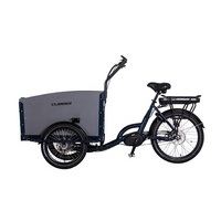 Tricycle électrique à 3 roues en stock en usine avec moteur Bafang et cadre en alliage d'aluminium et batterie au lithium de 13Ah pour les familles