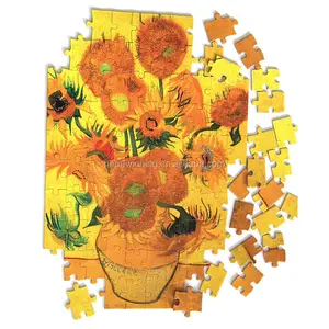Customized LOGO OEM&ODM Design 100 500 1000 piece grey cardboard jigsaw puzzle game for adult