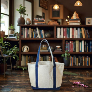 Bolso de compras de lona de algodón grande personalizado bolso de mano personalizado para reutilización de comestibles orgánico con logotipo impreso bolso de mano liso - Product Image 2