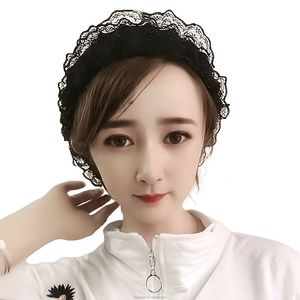 New Fashionable Women's Muslim <b>Hat</b>, Solid Color Headscarf Cap with Messy Lace Ruffles, Woven, Eco-friendly and Breathable - Product Image 3