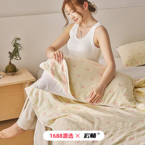 [Brand] Pure Cotton Eight Layer Gauze Air Conditioning Towel Blanket 3.1-4 Jin Breathable Spring Autumn Baby Bedding - Product Image 3