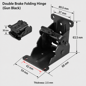 90 Degree Self Locking <b>Folding</b> Hinge Heavy Duty Steel <b>Table</b> <b>Leg</b> Bracket for <b>Folding</b> <b>Table</b> Chair Furniture Support - Product Image 3