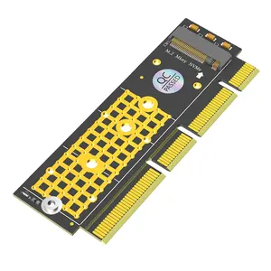 M.2 NGFF NVMe SSD TO PCIE 3.0 X16/X8/X4 adapter for 1U/2U server and low profile PC other computer accessories