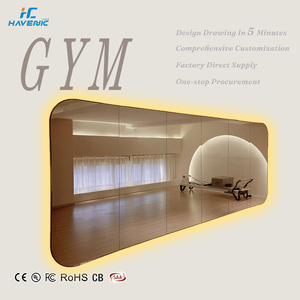 <span class=keywords><strong>Grand</strong></span> <span class=keywords><strong>miroir</strong></span> LED de salle de sport avec miroirs lumineux pour salle de danse et <span class=keywords><strong>miroir</strong></span> couvrant toute la murale, Espejos Inteligentes - Product Image 1