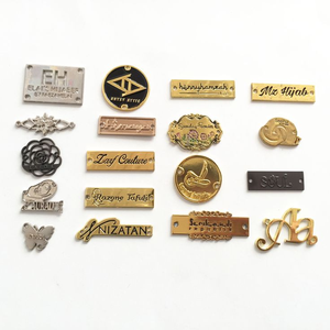 Étiquettes de vêtements en coton tissé écologiques avec logo de marque personnalisé, étiquettes nominatives gravées en couleur personnalisée pour les vêtements, vente directe d'usine - Product Image 1