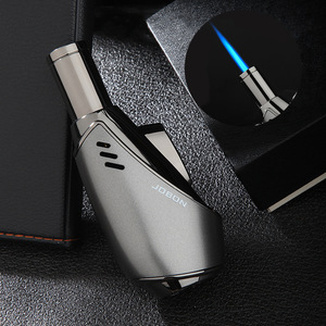 Briquet à gaz <span class=keywords><strong>butane</strong></span> Jobon ZB991 moderne coupe-vent, design flamme jet en métal, idéal pour cadeaux d'affaires en gros - Product Image 1