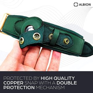 Collares de perro de cuero de marca de lujo con estuche Airtag Collares para mascotas de diseñador de precio de fábrica con GPS - Product Image 2