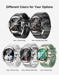 D01 jam tangan pintar 7 dalam <span class=keywords><strong>1</strong></span> Pria Wanita, jam tangan pintar versi <span class=keywords><strong>Global</strong></span> panggilan Hd layar Amoled <span class=keywords><strong>1</strong></span>.3 inci Aod 2atm tahan air olahraga - Product Image 4