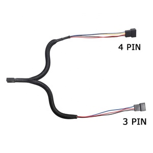 Câble d'extension Y Splitter 4 broches <span class=keywords><strong>PWM</strong></span> pour boîtier PC, ventilateur de refroidissement à contrôle de température de la carte mère - Product Image 4