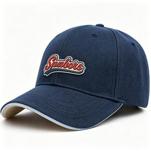 Casquette de baseball originale à 5 panneaux, visière incurvée, en daim noir, modèle Club Original Hat Gorra Hats La - Product Image 1