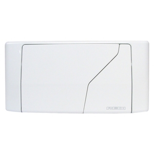 Placa de descarga para cisterna doble Redi, blanca, 30x18cm - Product Image 1