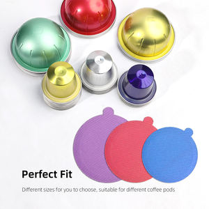 100 PCS/PACK Couvercles d'étanchéité colorés de 51 mm pour dosettes d'<span class=keywords><strong>espresso</strong></span>, films en aluminium compatibles avec les filtres <span class=keywords><strong>Nespresso</strong></span> - Product Image 4