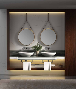 Custom Luxury Quartz Counter Top Set <strong>Ready</strong> <strong>Made</strong> Mirror Small Wood Wall Mounted Modern Sink <strong>Bathroom</strong> Cabinet Vanity - Product Image 2