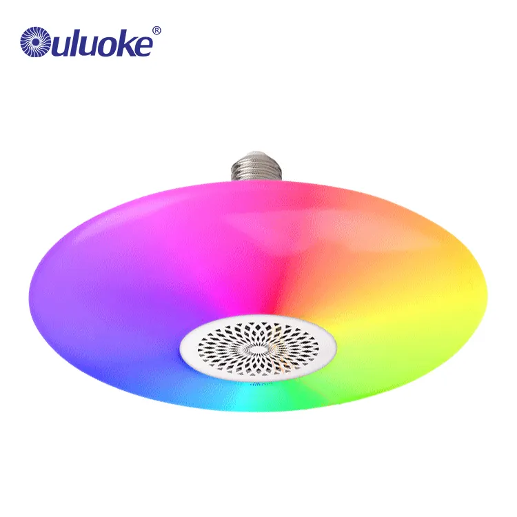 Indoor Decorative Living Room Bedroom Ceiling Mounted Music Light Dimming Rgb Bluetooth Led Light Bulb