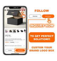 Boîte cadeau pliable en carton rigide noir mat de luxe avec logo personnalisé de qualité supérieure, fermeture magnétique, vide