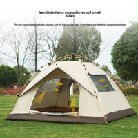 Tente Camping professionnel en plein air nuit hiver chaleur tente noir caoutchouc étanche parc sauvage équipement de Camping