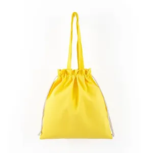Bolsas de Regalo de Lona de Algodón Personalizadas al por Mayor para Fabricantes, con Cierre de Hombro, Patrón de Letras, para Uso Promocional y con Logotipo - Product Image 5