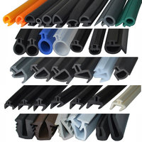 Bandes d'étanchéité en caoutchouc extrudé personnalisées OEM Profilés de moulage en silicone/EPDM/PVC avec service de découpe et de traitement
