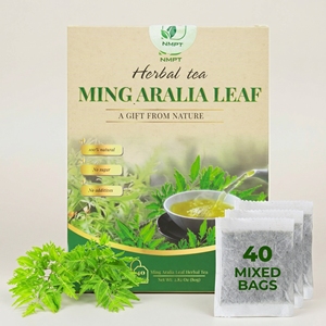 Organic Ming Aralia Leaf Herbal <b>Tea</b> Bags – Vietnamese Traditional Wellness Infusion Caffeine Free Dried 2g - Product Image 1