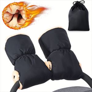 Mitaines pour poussette en peau de mouton, mitaines pour poussette, mitaines pour poussette, gants pour poussette, protection contre le froid - Product Image 5