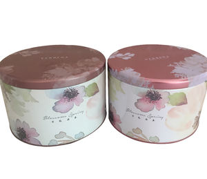 Boîte à biscuits hermétique en métal, boîte d'emballage cadeau personnalisée ronde en étain, pour cookies et objets - Product Image 1