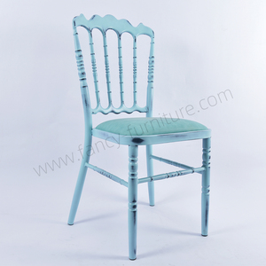 Chaise de Mariage Napoléon à Cadre Bleu Style Antique – Mobilier Hôtelier Durable pour Location de Fêtes et Salles d'Événements – Prix Économique - Product Image 2
