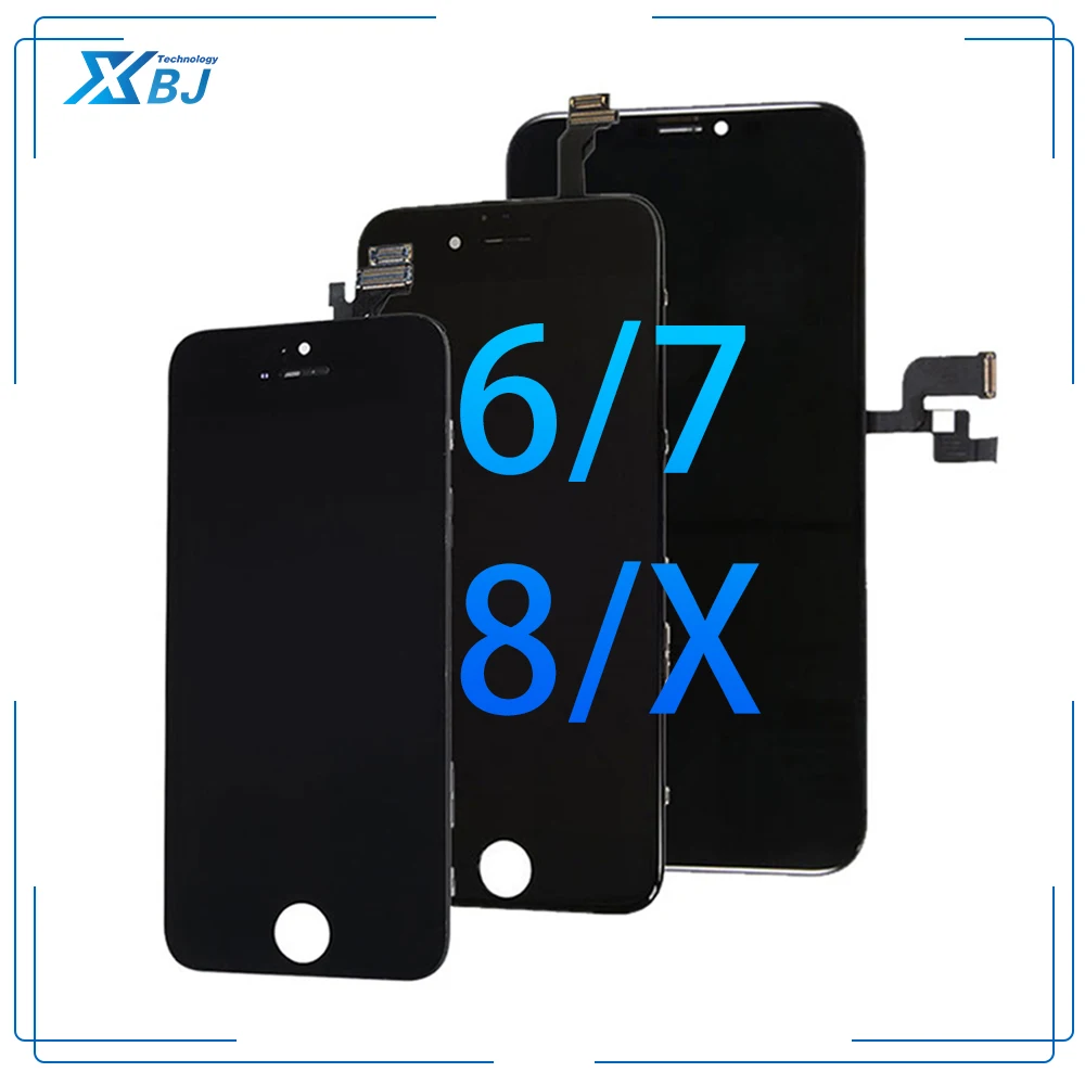 ЖК-дисплей 5,5 дюйма для iPhone 7 Plus с сенсорным экраном и дигитайзером в сборе, замена без битых пикселей для iPhone 6/7/8/x