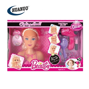 Poupée de coiffure en vinyle <span class=keywords><strong>avec</strong></span> cheveux, jouet de <span class=keywords><strong>maquillage</strong></span> de princesse à la mode pour filles - Product Image 6
