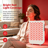 Panneau de luminothérapie rouge 660nm 850nm, dispositif de luminothérapie LED proche infrarouge pour la relaxation musculaire et les soins de la peau