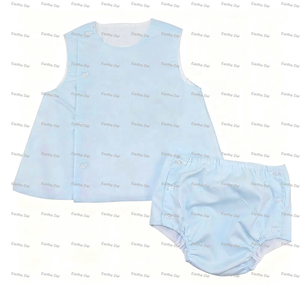 Set di Abbigliamento Estivo per Bambine 0-12 <span class=keywords><strong>Mesi</strong></span>, Completi con Ricami e Mutandine, Vendita all'Ingrosso - Product Image 4