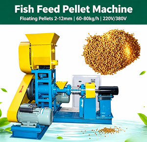 Máquina de Alimento para Peces de Alta Eficiencia Lerford de Nuevo Diseño, Pellets Flotantes de 2-12 mm, Capacidad de 60-80 kg/h, 220V/380V - Product Image 1