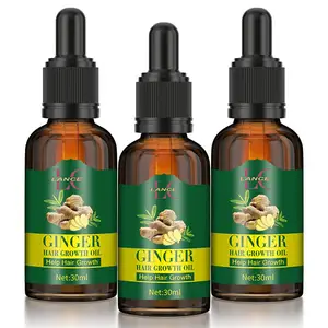 Minyak Serum Penumbuh Rambut Jahe Vegan Organik Grosir Minyak Herbal Penipis Kuat Anti Hilang untuk Pria Wanita