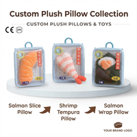 Breloque de sac en peluche alimentaire japonaise personnalisée en usine, emballage individuel transparent, pendentif de sac en peluche alimentaire, porte-clés en peluche OEM ODM CE