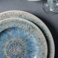 Assiettes en porcelaine de luxe P&T, vente en gros, assiettes de service, assiettes rondes à motifs pour restaurant, hôtel