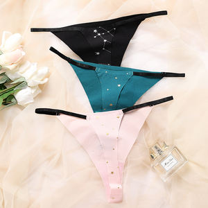 Tangas de lencería sexy transpirables sin costuras de talle bajo para mujer, tallas grandes, al por mayor, de nailon/spandex - Product Image 5